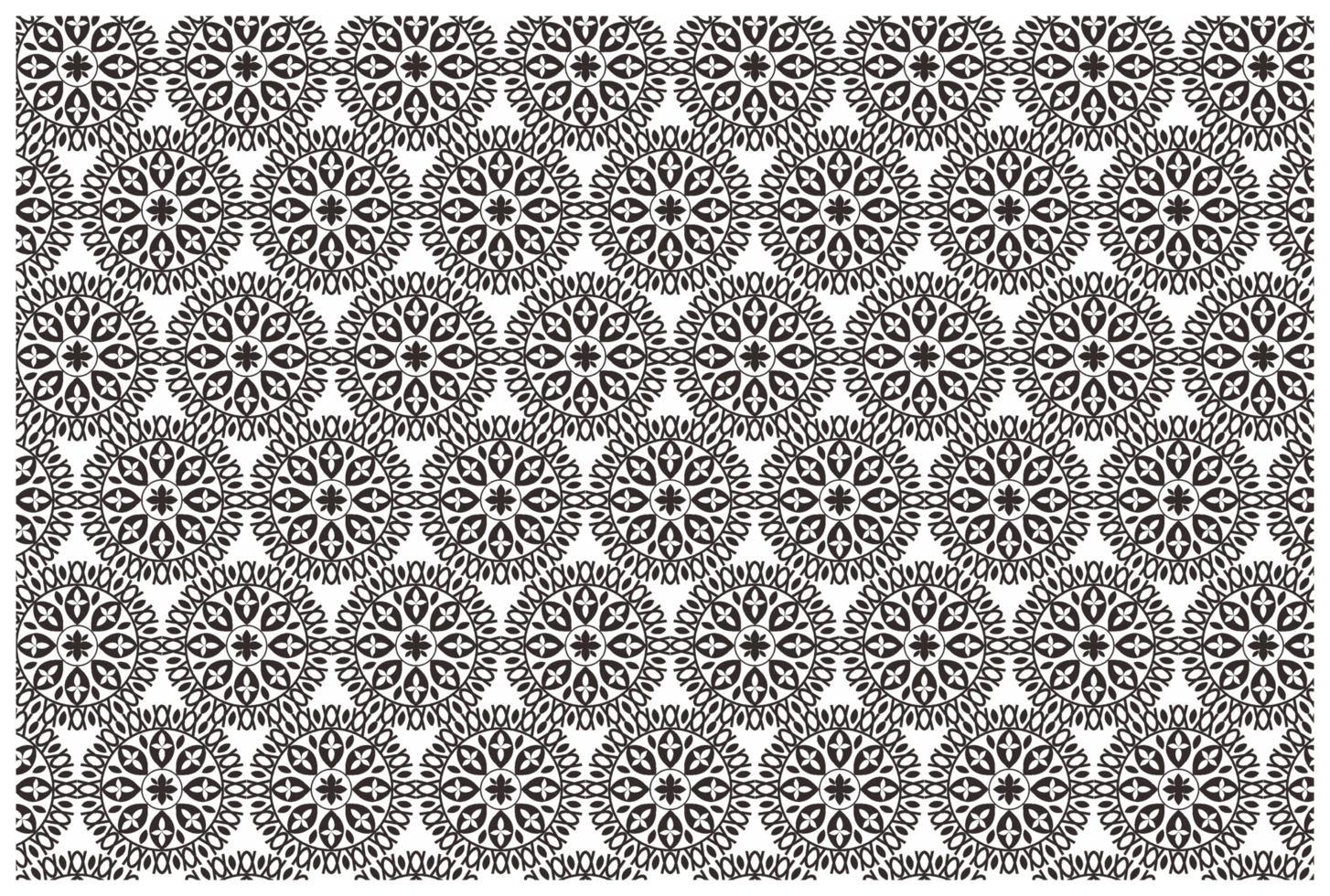 Mandala Ornament Pattern With Transparent  Background png