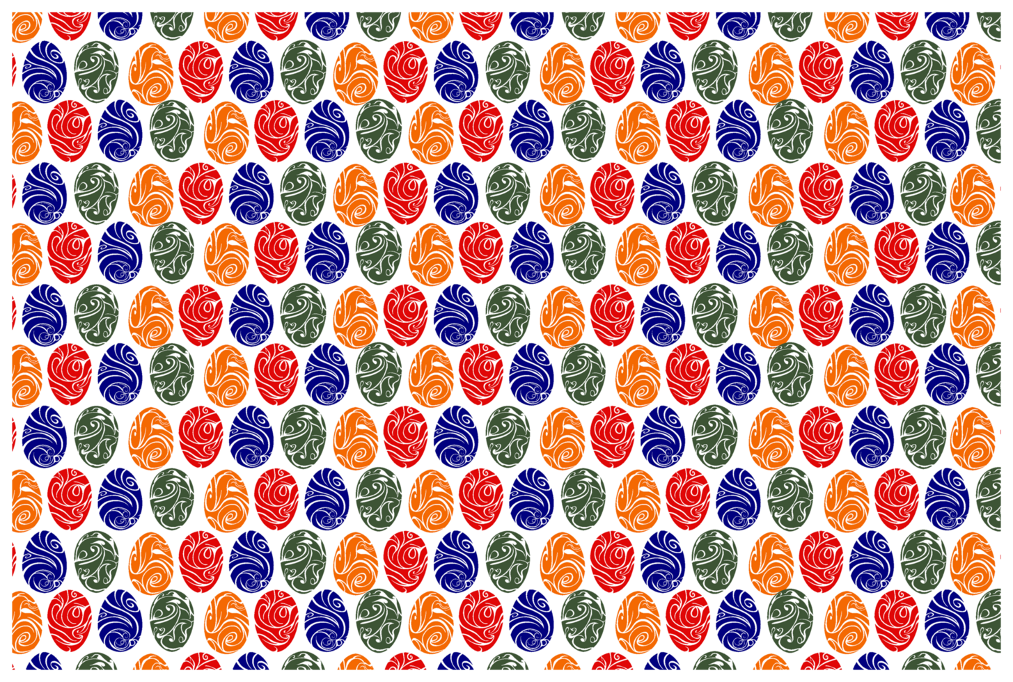 Easter Egg Pattern Background