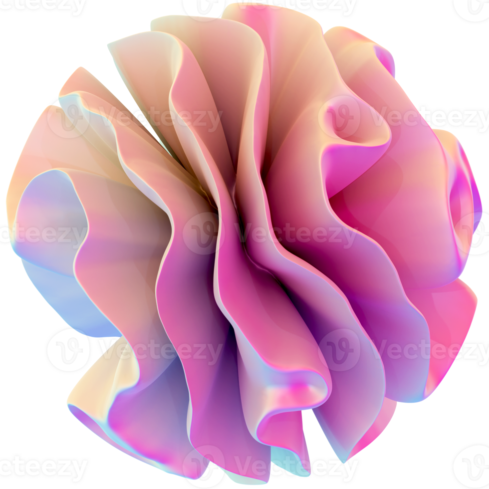 Abstract Pink Pearl Y2K Shape png