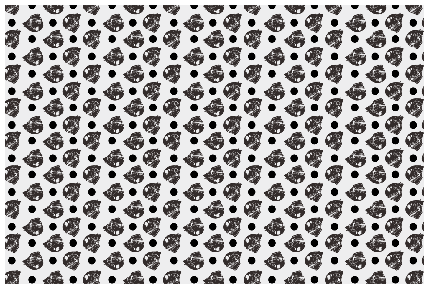 Dragon Skull Tattoo Pattern Background png