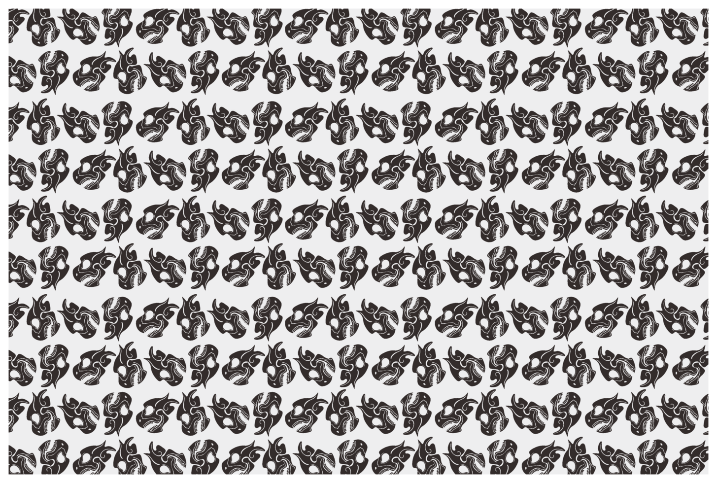 Dragon Skull Tattoo Pattern Background png