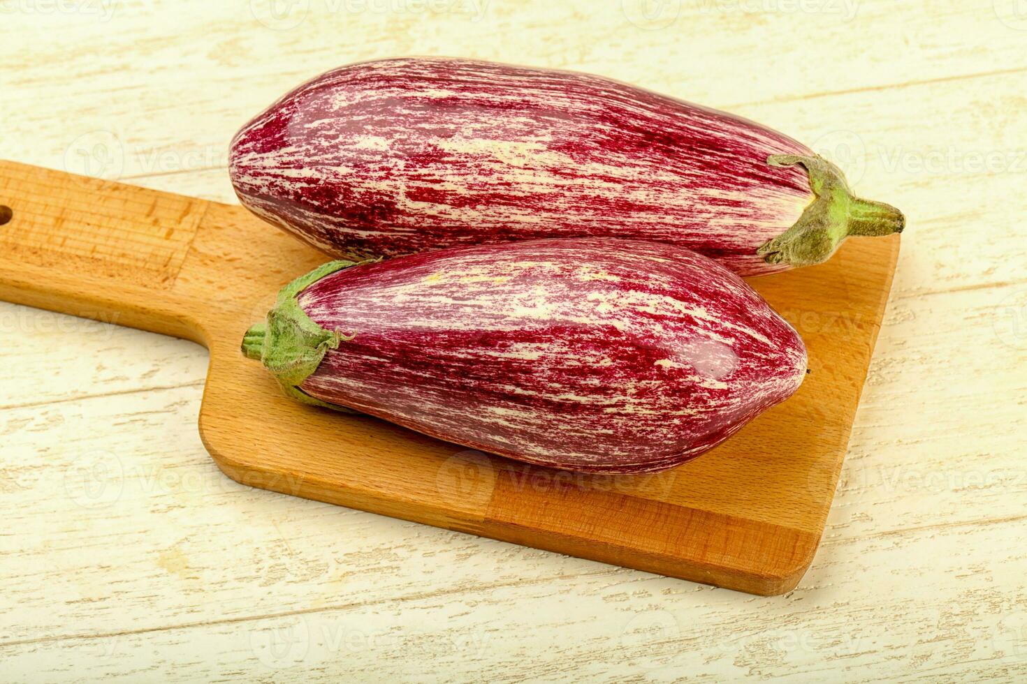 Fresh ripe eggplant photo