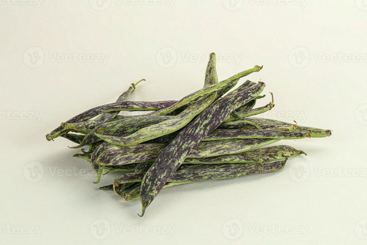 Raw green bean string heap photo