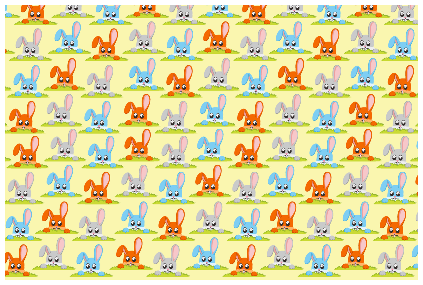 Easter Bunny Pattern Background png