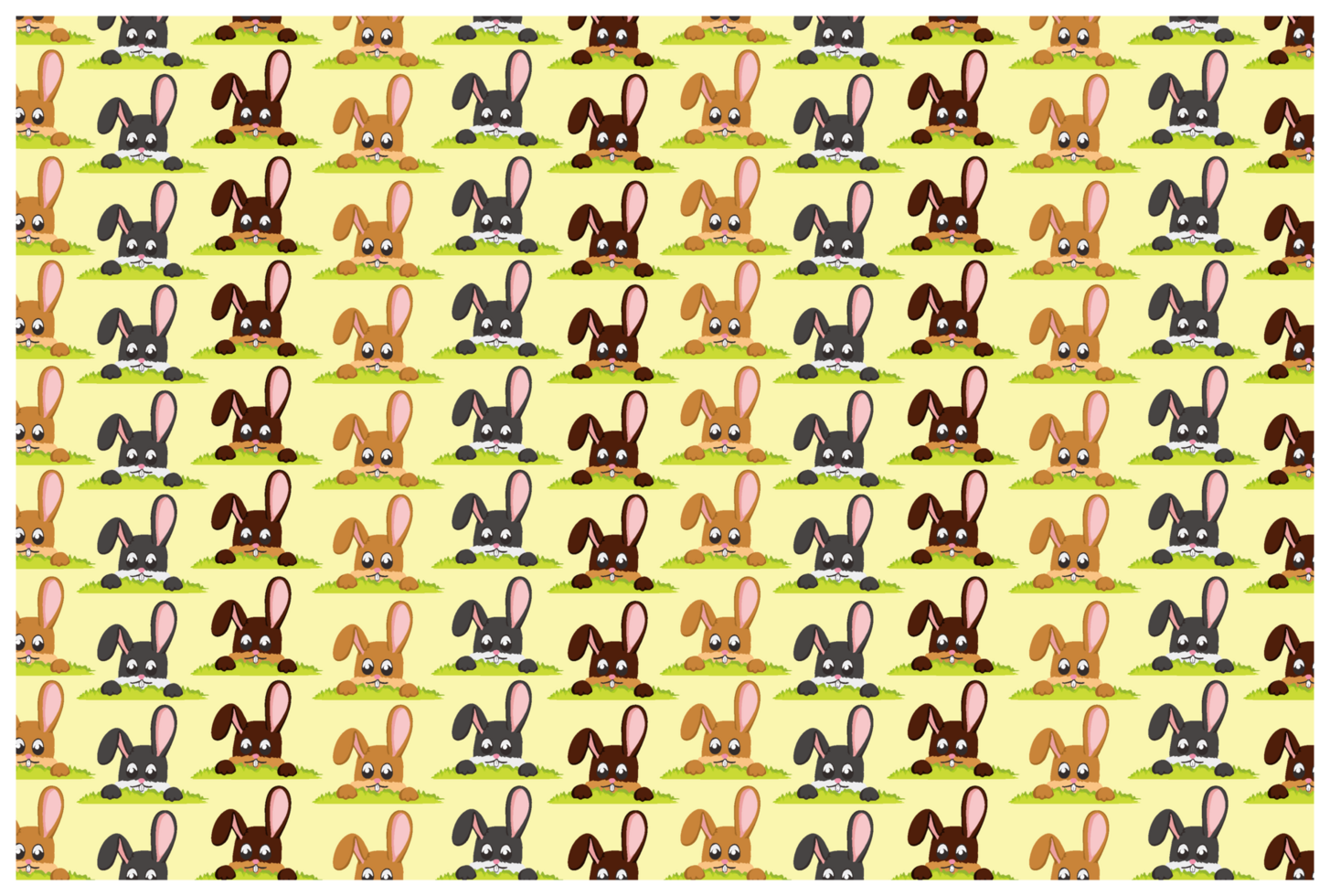 Easter Bunny Pattern Background png