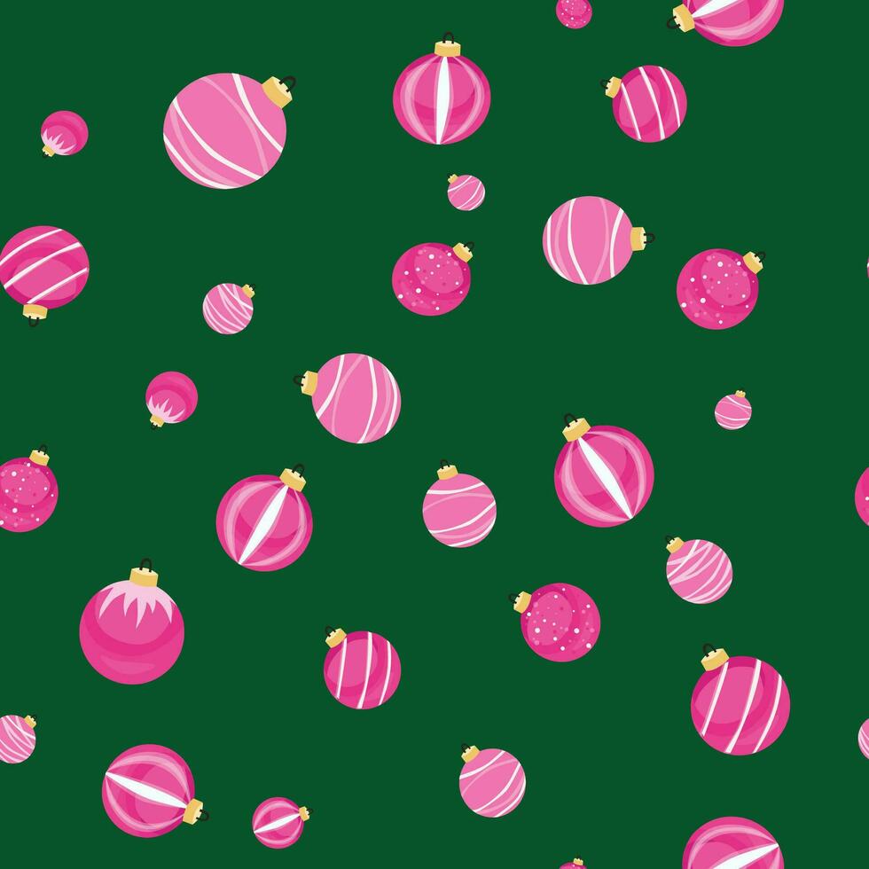 pattern new year, Christmas, Christmas tree toys, decorations for the Christmas tree, Christmas balls. can be used for posters, postcards, and other decorations vector