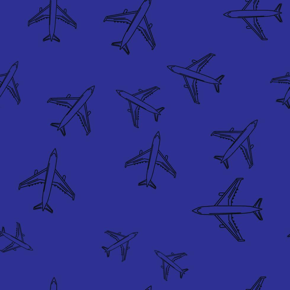 aircraft pattern. pattern, planes, lots of planes vector