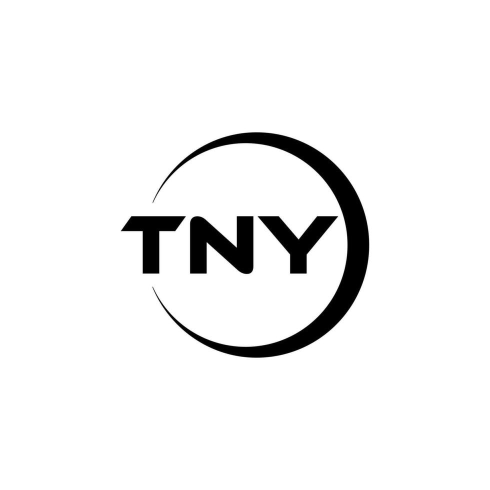 TNY Letter Logo Design, Inspiration for a Unique Identity. Modern Elegance and Creative Design. Watermark Your Success with the Striking this Logo. vector