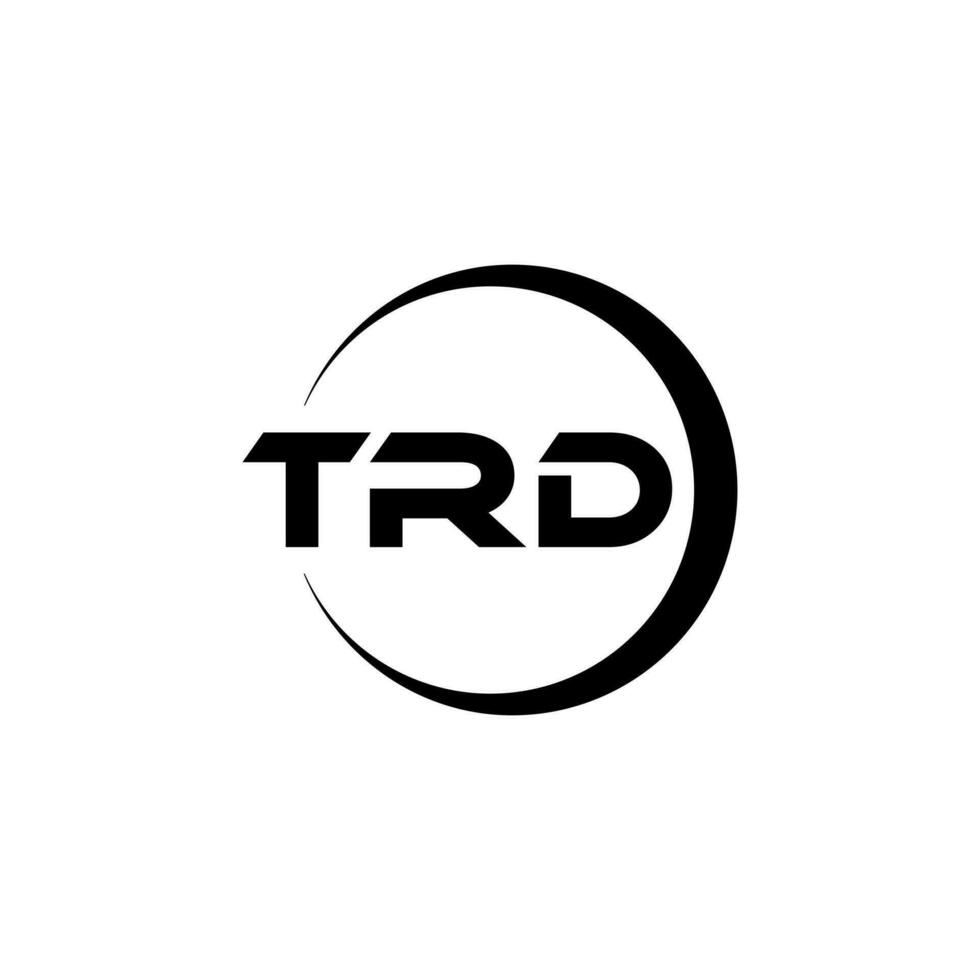 trd letra logo diseño, inspiración para un único identidad. moderno elegancia y creativo diseño. filigrana tu éxito con el sorprendentes esta logo. vector