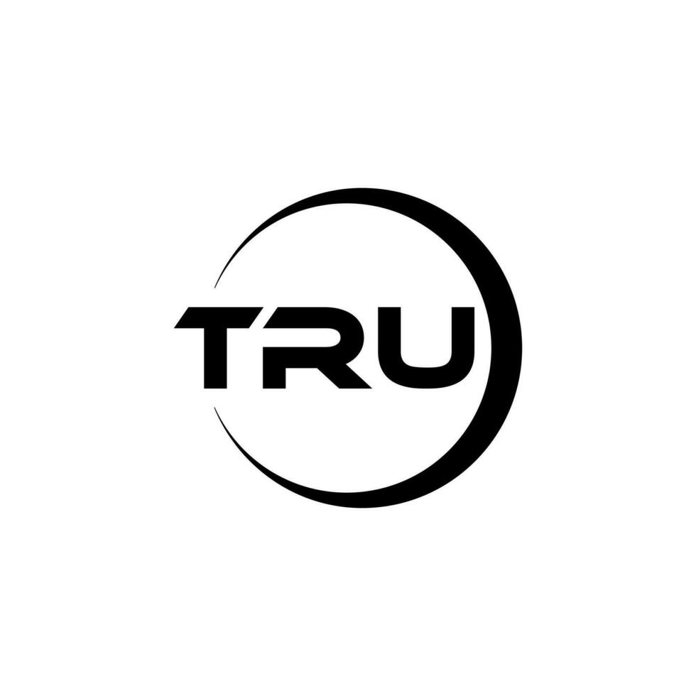 tru letra logo diseño, inspiración para un único identidad. moderno elegancia y creativo diseño. filigrana tu éxito con el sorprendentes esta logo. vector