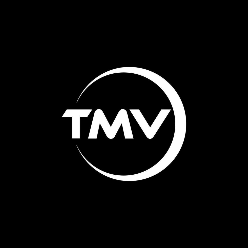 tmv letra logo diseño, inspiración para un único identidad. moderno elegancia y creativo diseño. filigrana tu éxito con el sorprendentes esta logo. vector