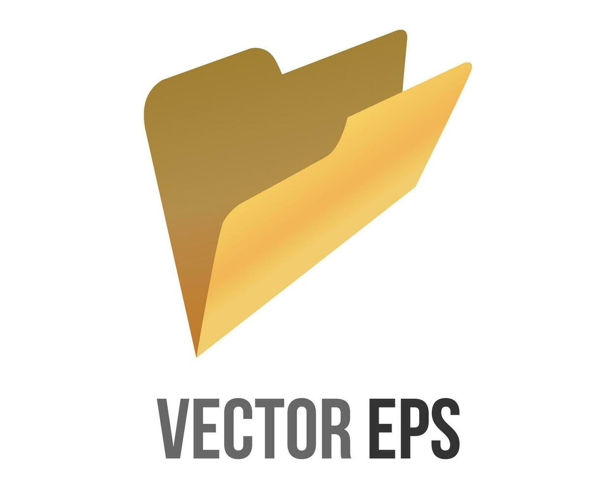 Vector classic gradient grey computer empty folder icon with document