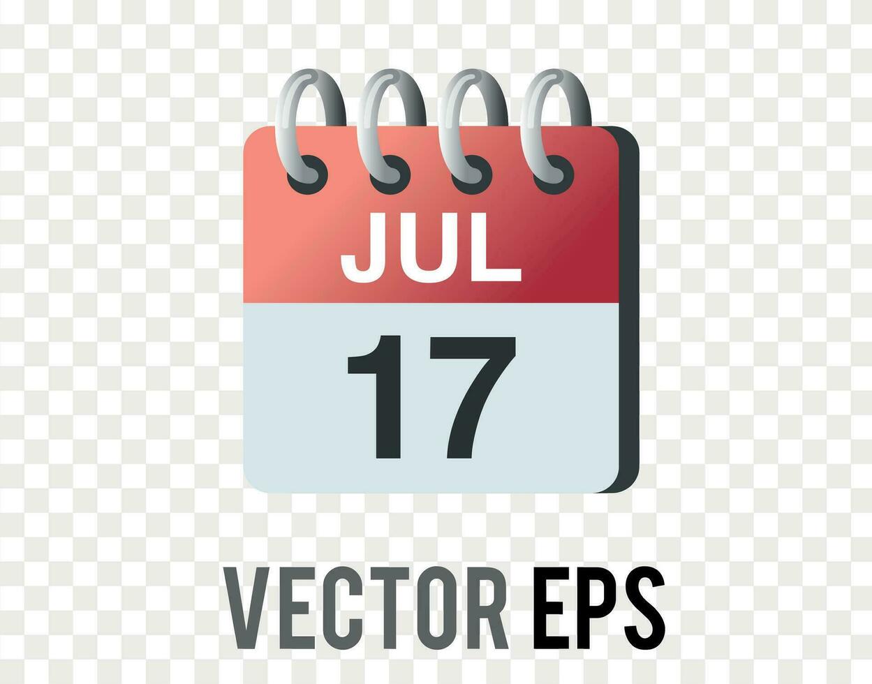 Vector gradient red traditional scheduled calendar icon for appointment, business plan, event, project