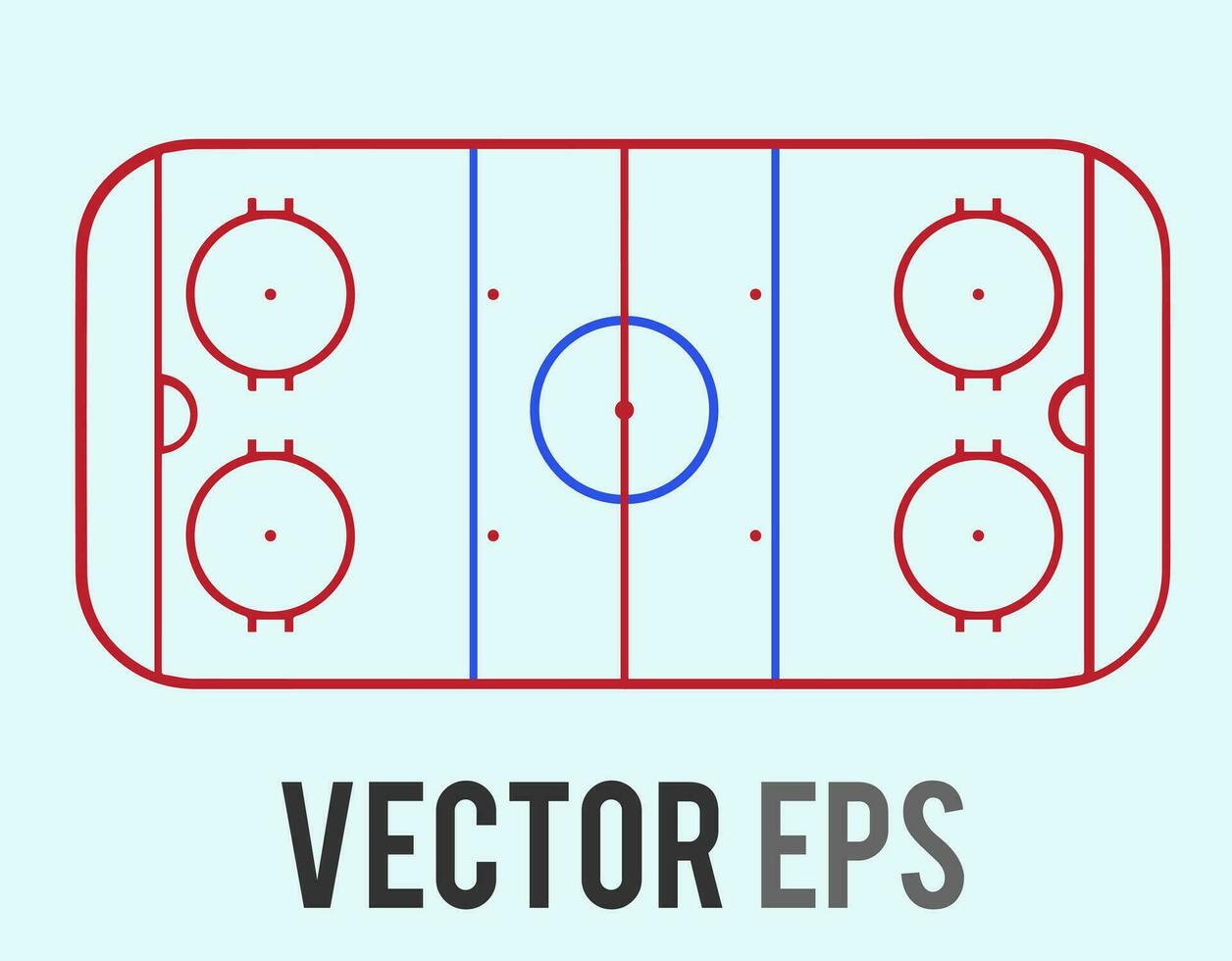 vector blanco hielo hockey Corte planificación tablero para equipo entrenador