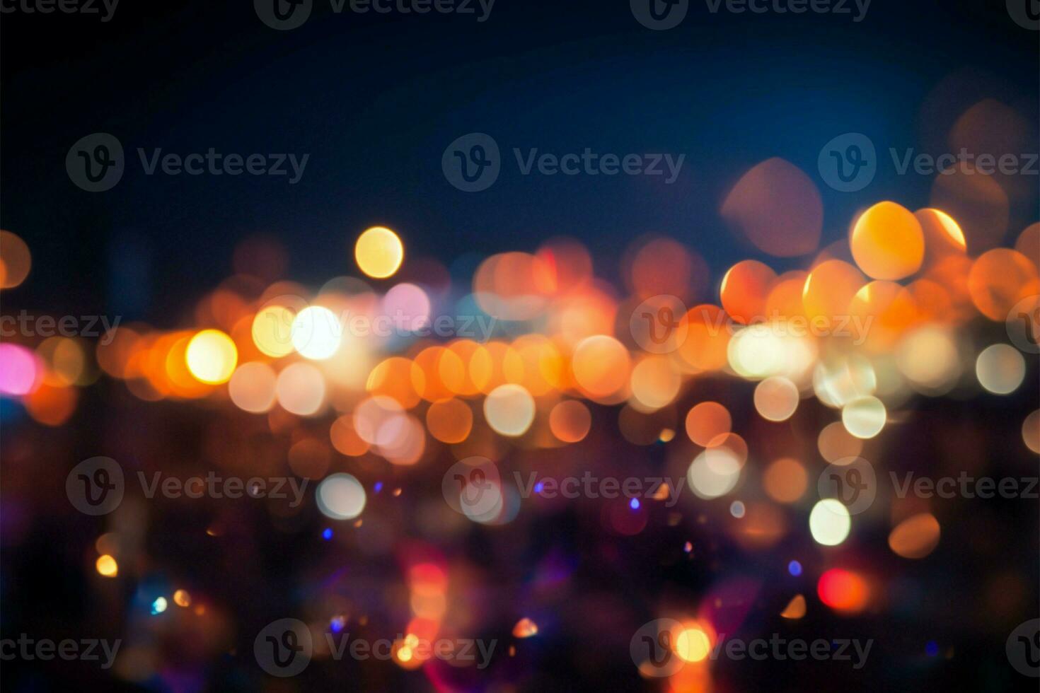 Mystical atmosphere with captivating blurred bokeh lights in the background AI Generated photo