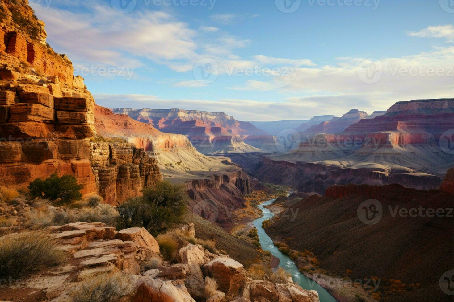 Arizonas natural wonder the breathtaking grandeur of the Grand Canyon AI Generated photo