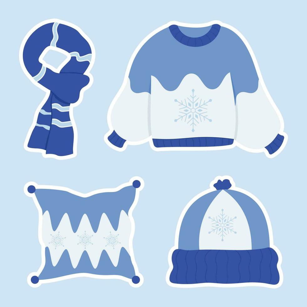 Winter theme vector arts. simple cute design art winter season vibes