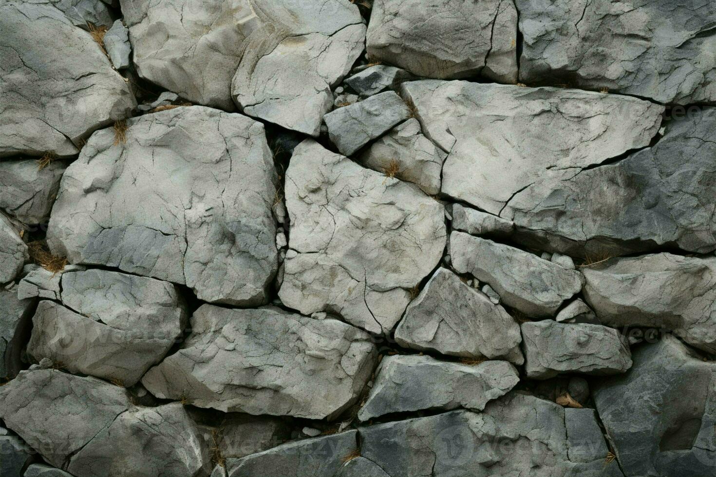 Rock textured ground, ideal as a rugged and natural background AI Generated photo