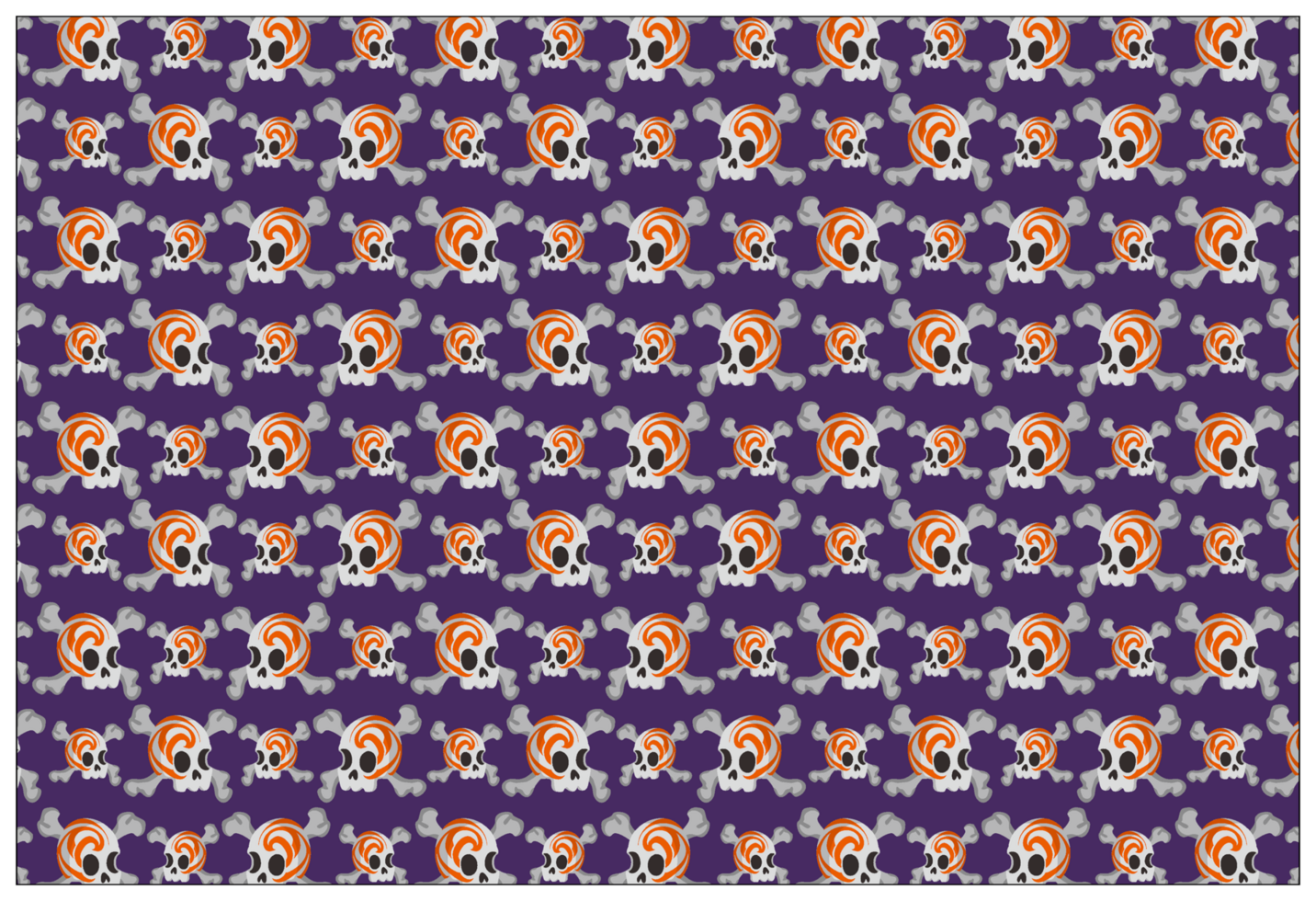 Halloween - Skull - Skeleton Pattern Background png