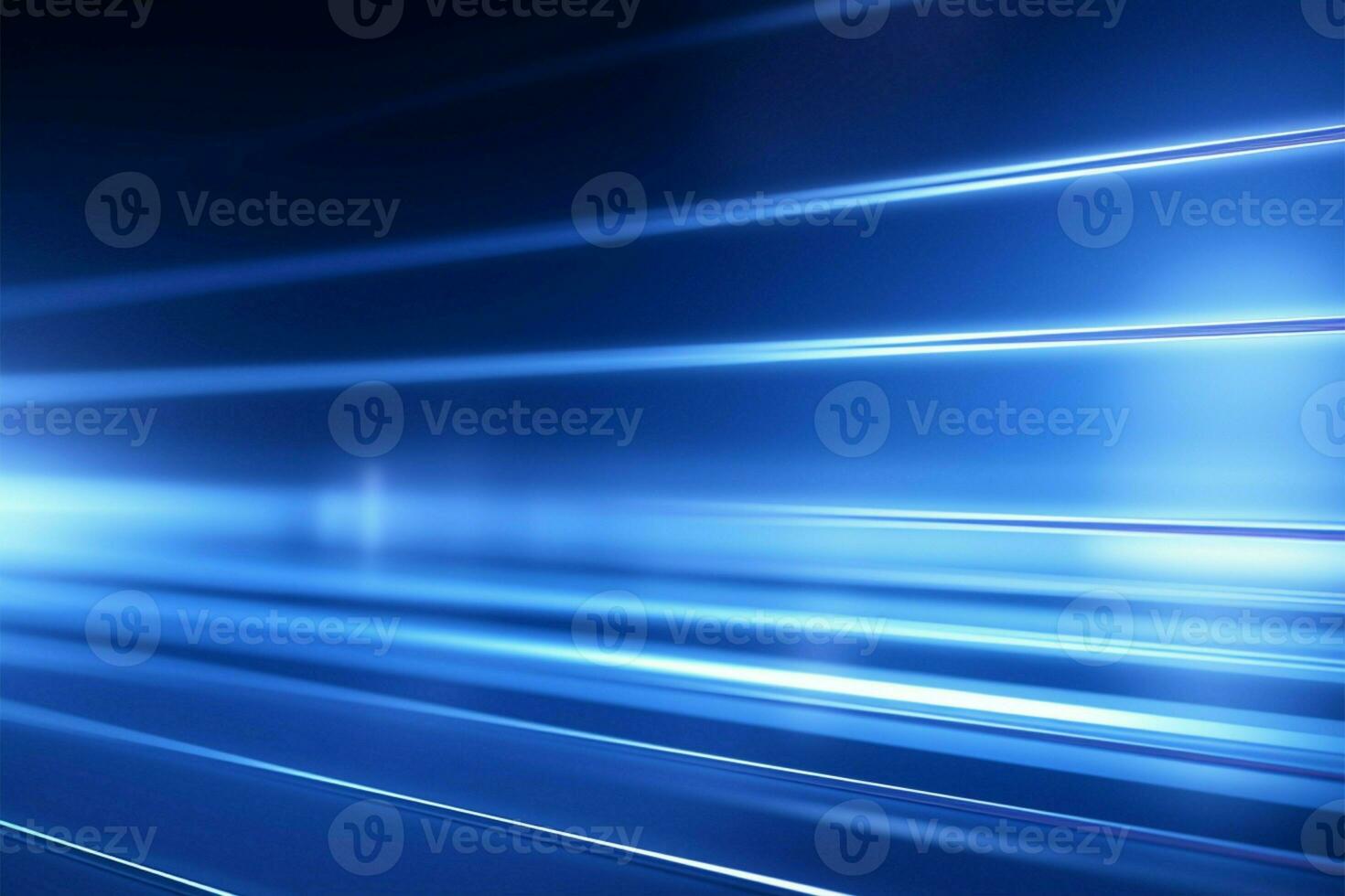 Radiant blue stripes background, a luminescent and mesmerizing design AI Generated photo