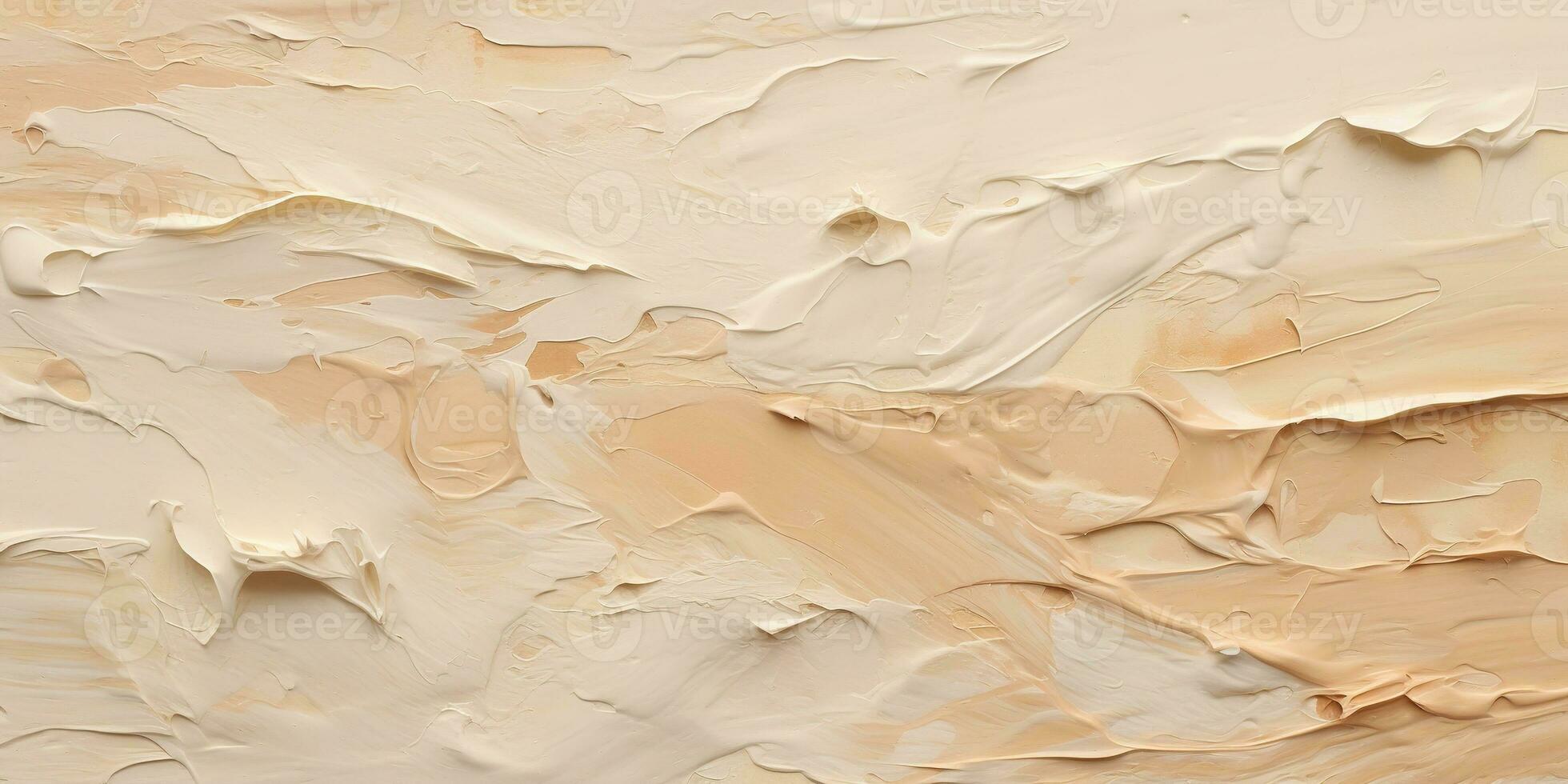 generativo ai, de cerca de pasta resumen áspero beige Arte pintura textura foto