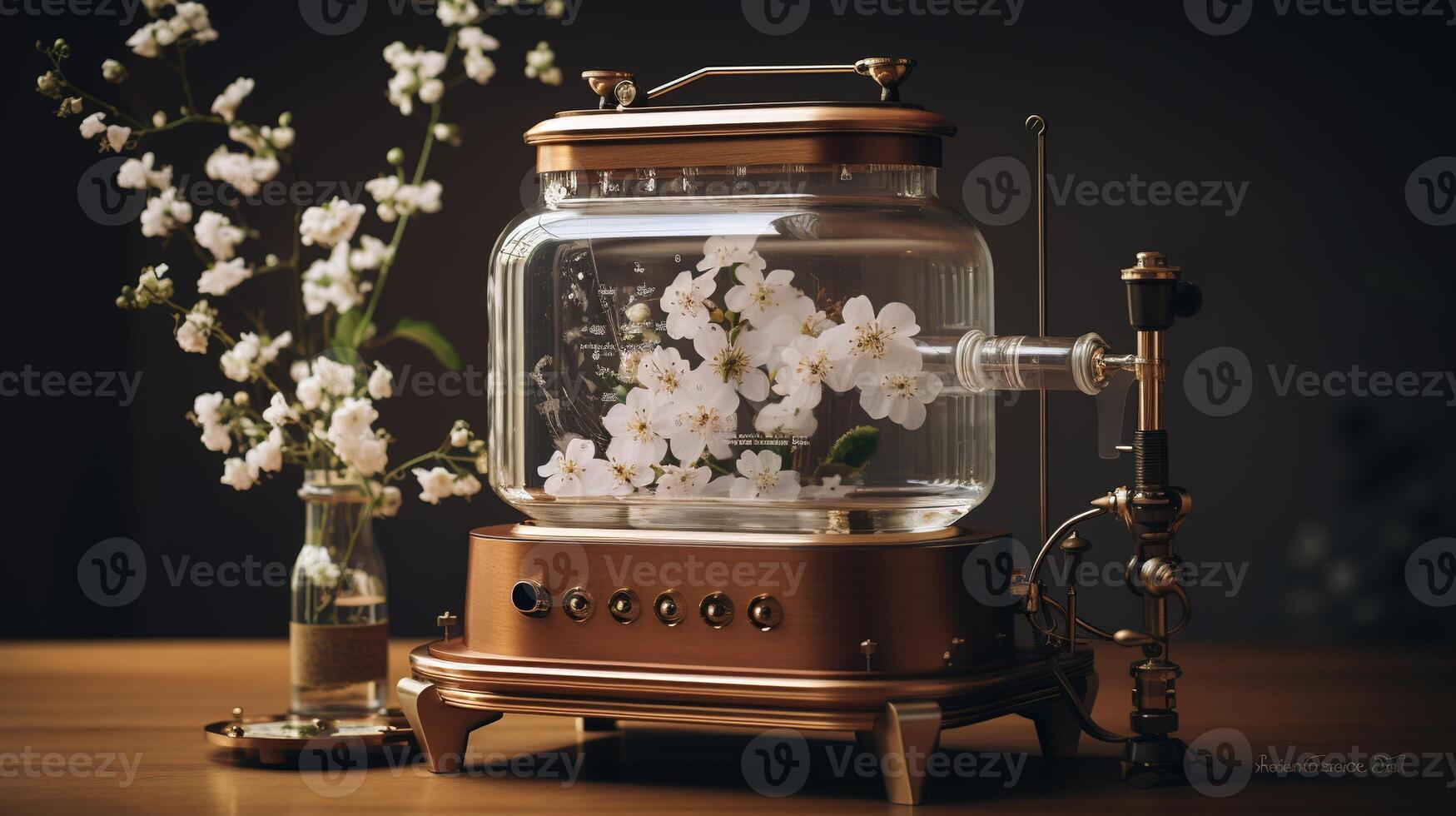 Generative AI, Essential oil extraction with distillery machine with