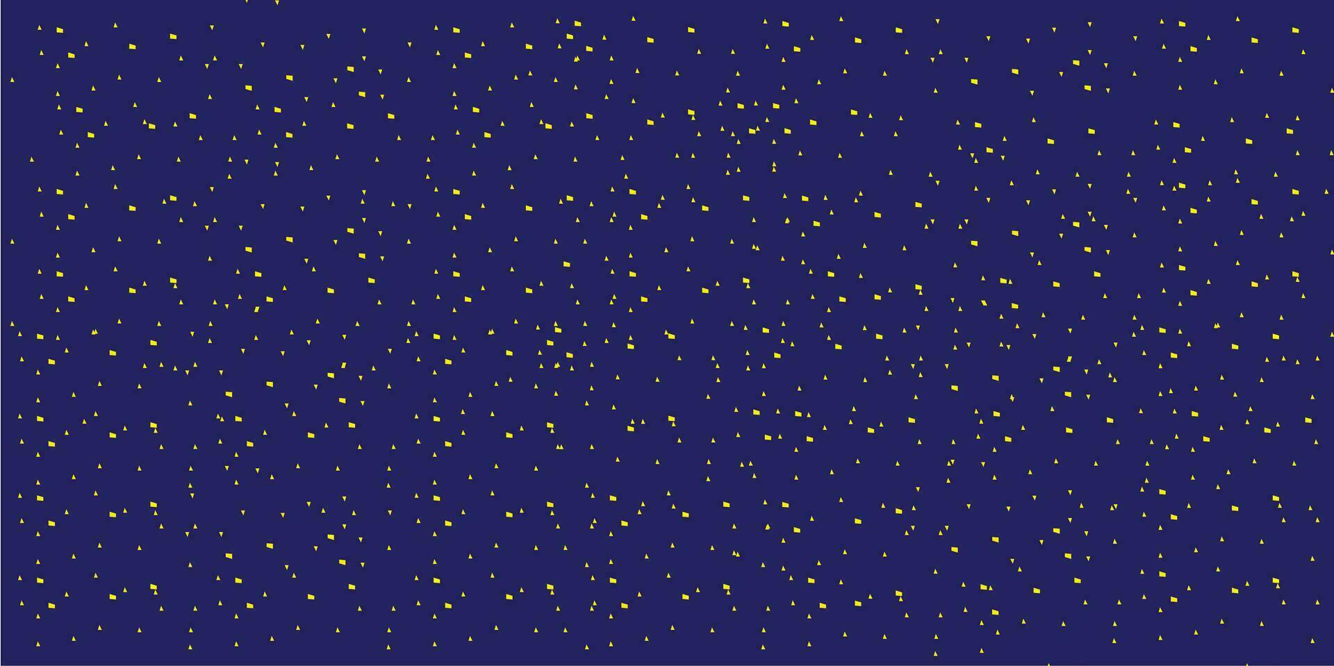 dark blue background with yellow confetti vector