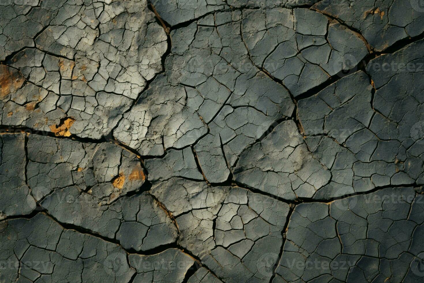 Aged and weathered surface Cracked grunge texture with an abstract pattern AI Generated photo