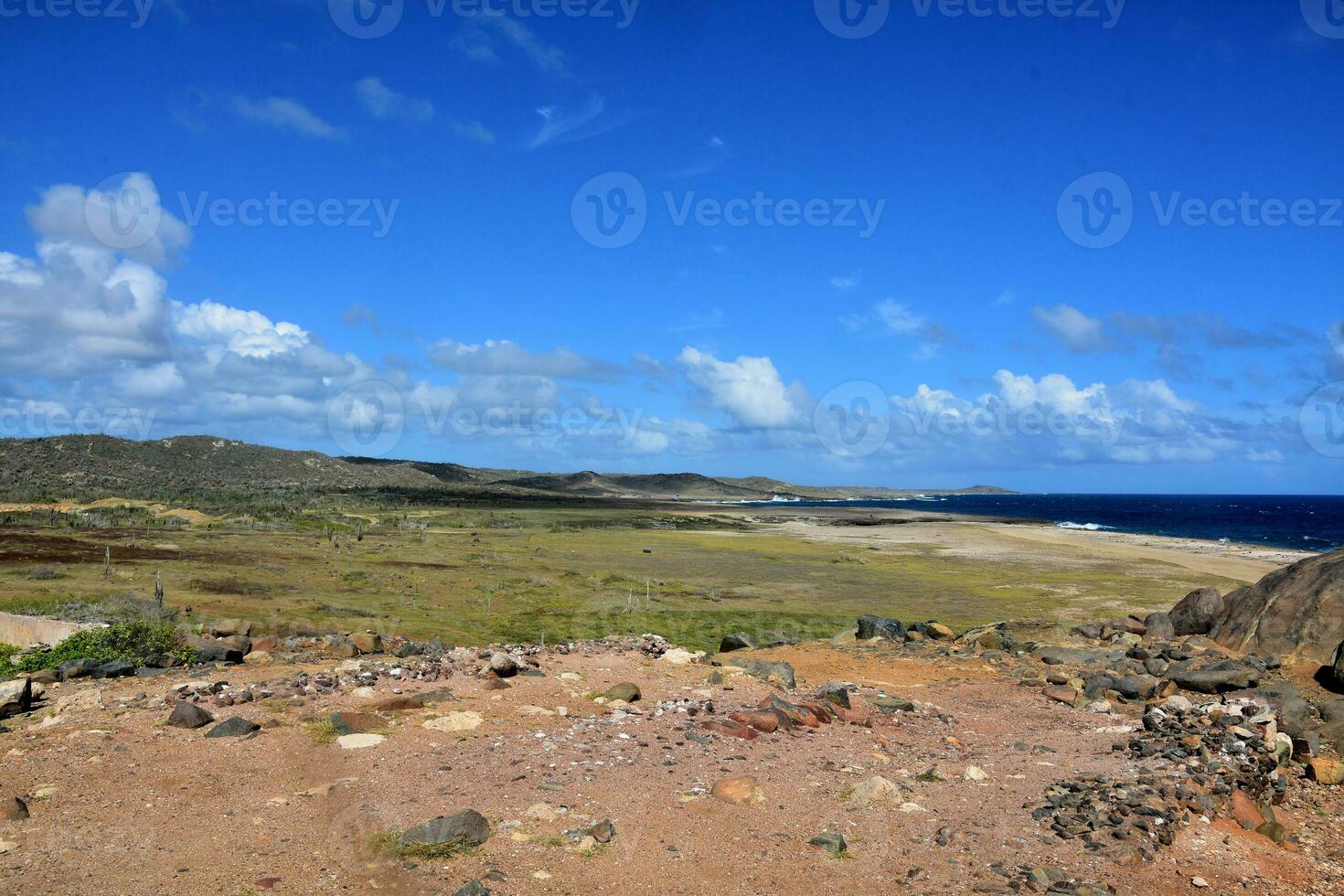 Lovely Tranquil Desert Landscape Along the Coast photo