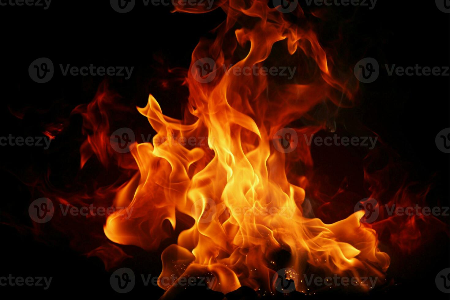 A blaze and torch pattern with fiery heat and haze backdrop AI Generated photo
