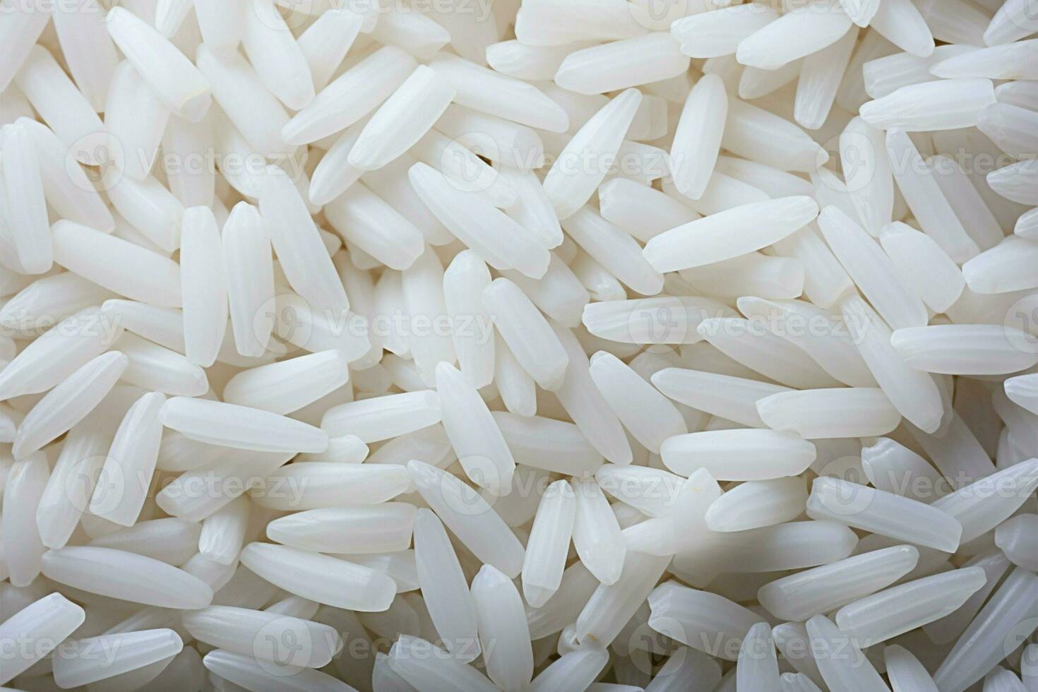 Texture background featuring Thai white glutinous sticky rices inviting grains AI Generated photo