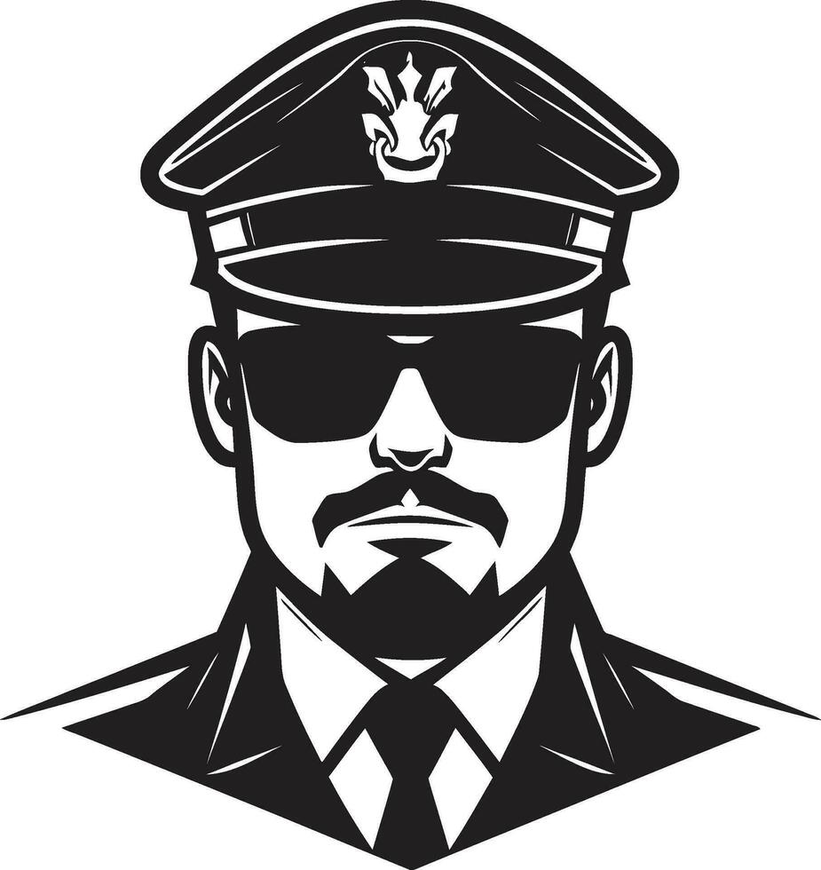 Illustrating Justice Police Officer Vectors Behind the Badge Police Officer Vector Artistry