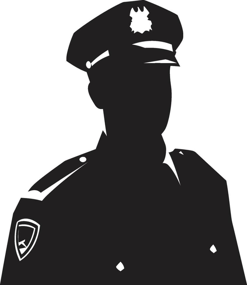 Arresting Artistry Police Officer Vector Portraits Heroes in Blue Police Officer Vector Graphics