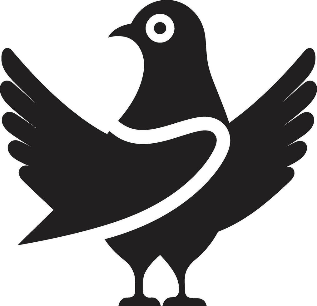Vector Pigeons Rising Art That Captures the Essence of Flight Pigeon Whispers in Art Vector Creations for Tranquility