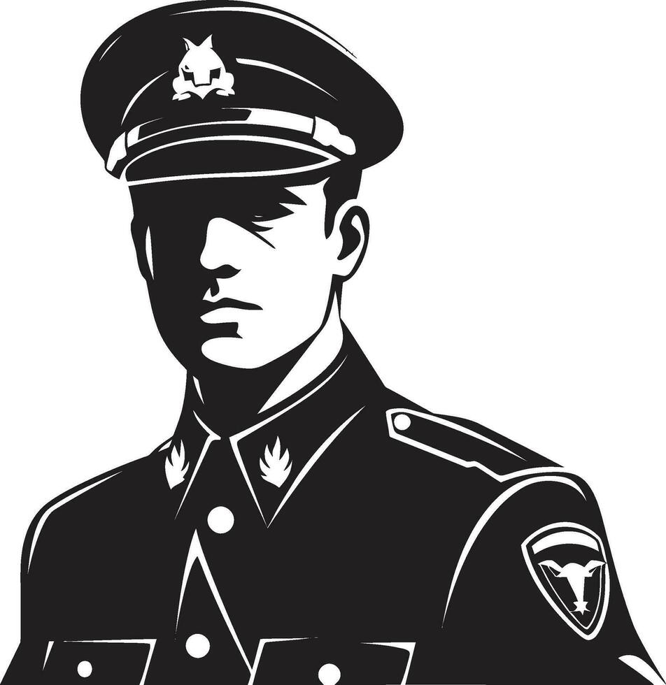 Real Heroes in Vector Police Officer Art Enforcing the Law Police Officer Vector Designs