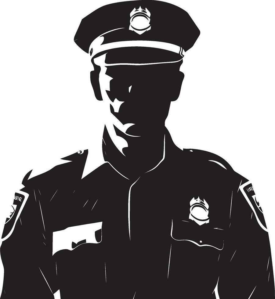 héroes en azul policía oficial vector gráficos patrullando el píxeles policía oficial vector arte