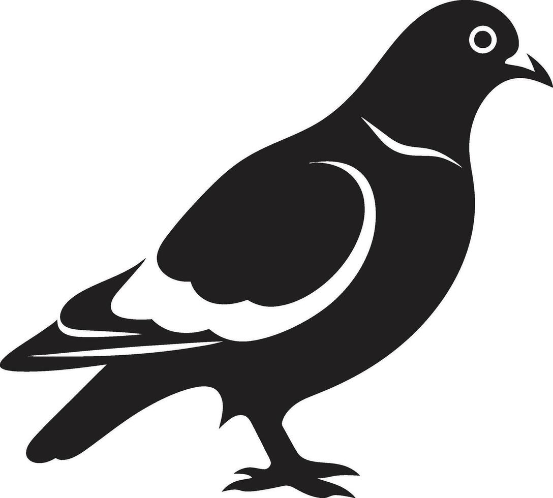 Vector Pigeons at Play Artful Expressions of Freedom Cityscape Charm Pigeon Vector Illustrations for Urban Flair