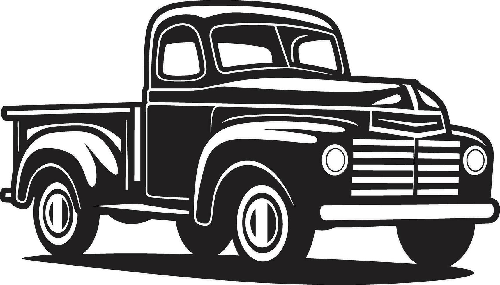 Vector Graphics of a Pickup Truck Road Tested Excellence Custom Pickup Truck Vector Your Design Journey Begins