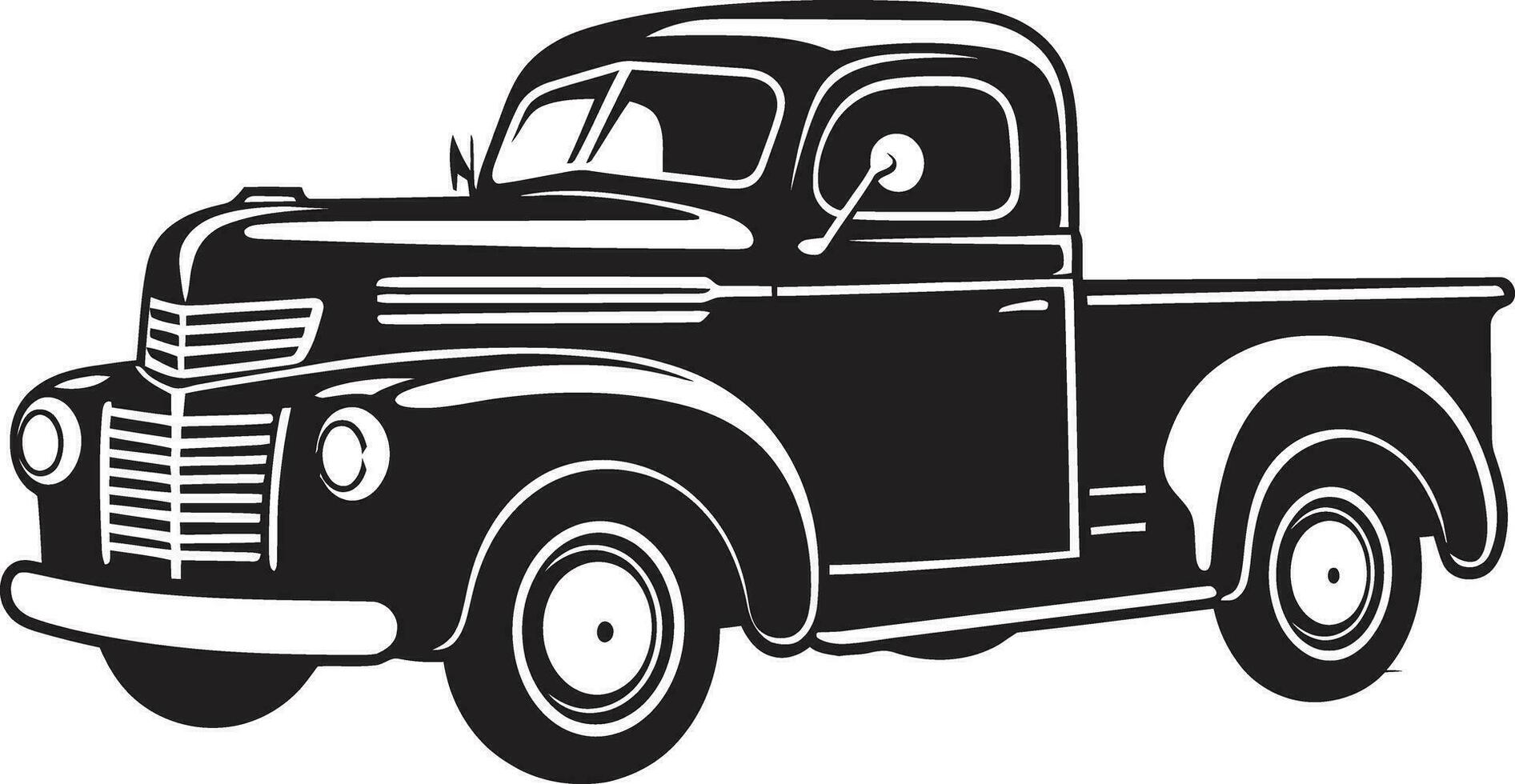 Vector Art of a Pickup Truck Crafted with Precision Pickup Truck Vector Your Creative Highway Awaits