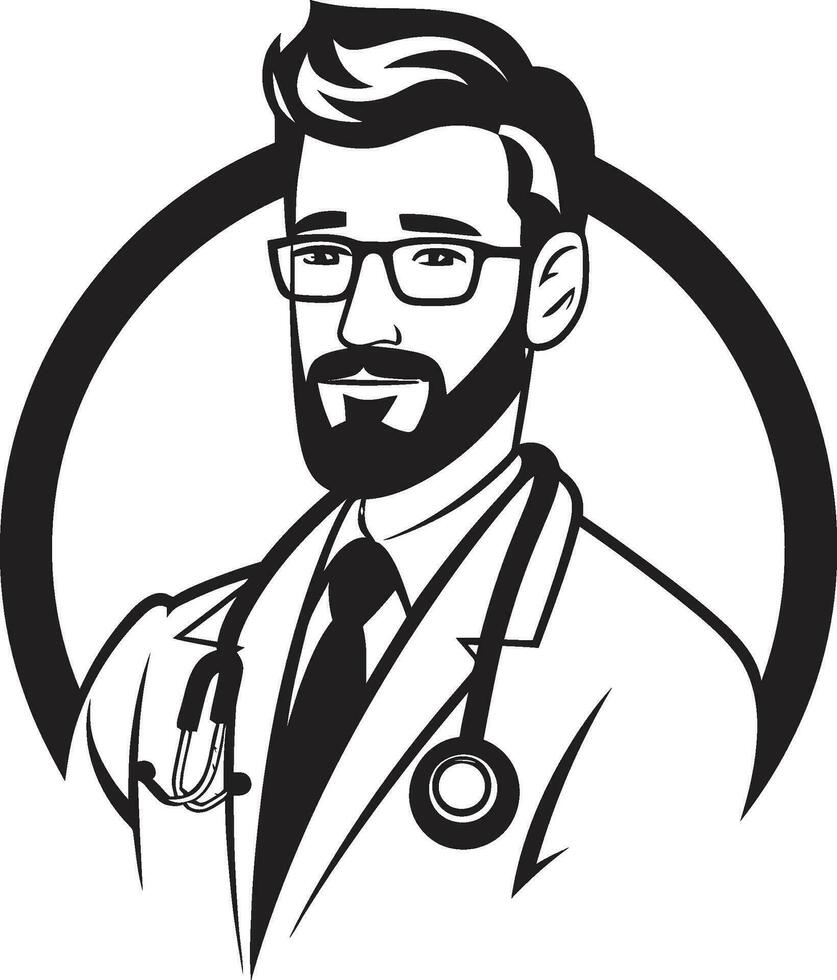 el curación toque ilustrando medicos en vector creando médico magia un médico vector Arte taller