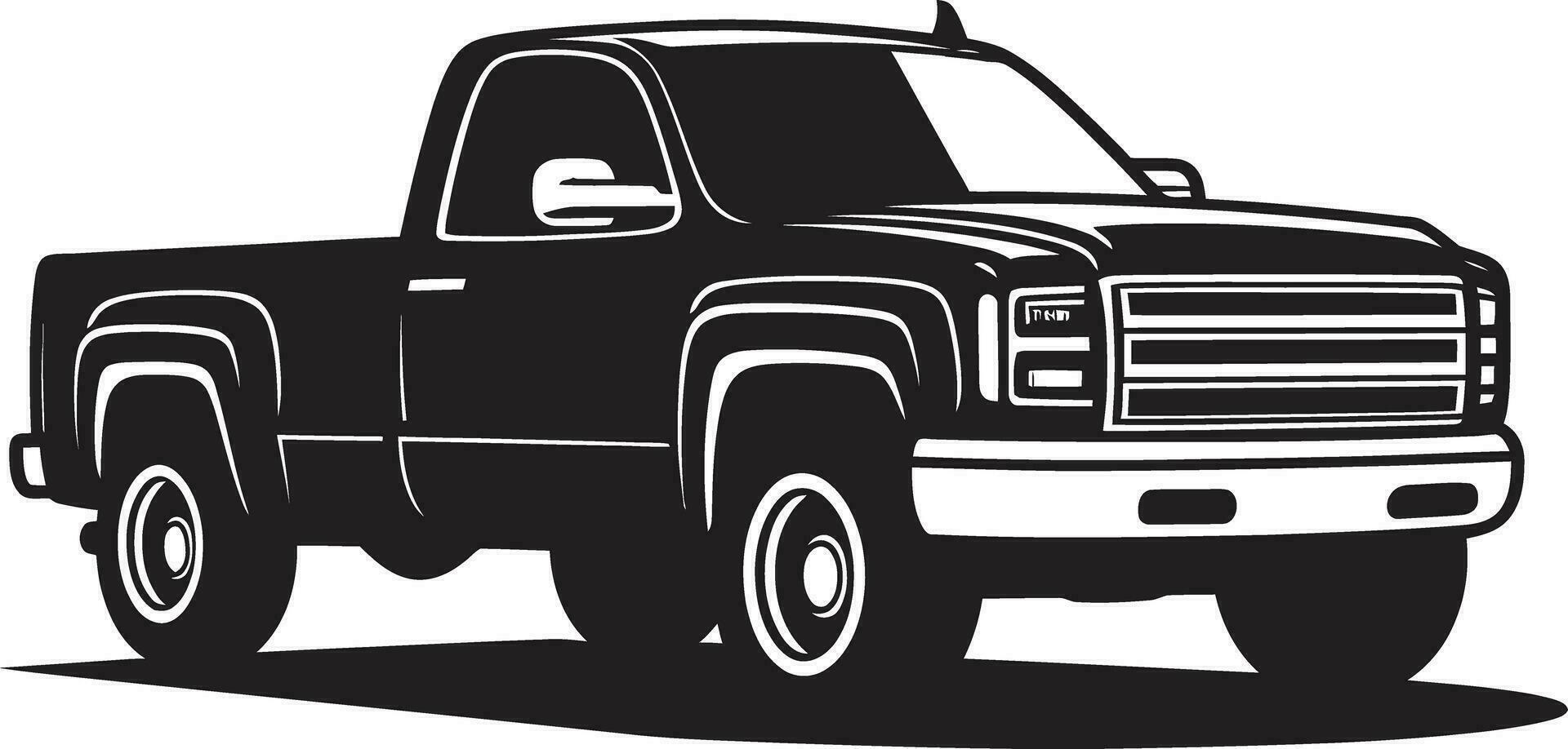 Pickup Truck Vector Perfect for Automotive Projects Modern Pickup Truck in Detailed Vector Art