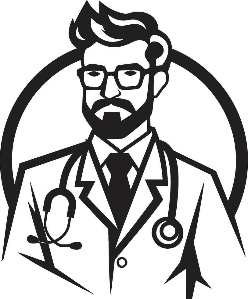 Illustrating Compassion A Deep Dive into Physician Art Crafting Physician Portraits Vector Illustration Techniques