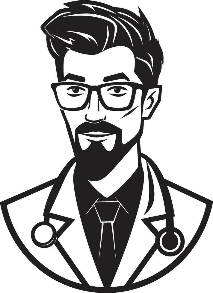 Life in Pixels Crafting Medical Vector Illustrations Mastering Doctor Portraits Physician Vector Art Techniques