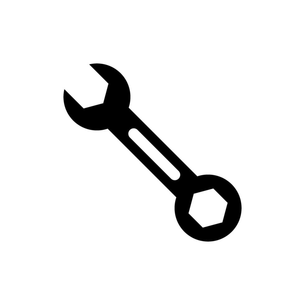 Wrench icon vector. Repair illustration sign. Workshop symbol. Tool logo. vector