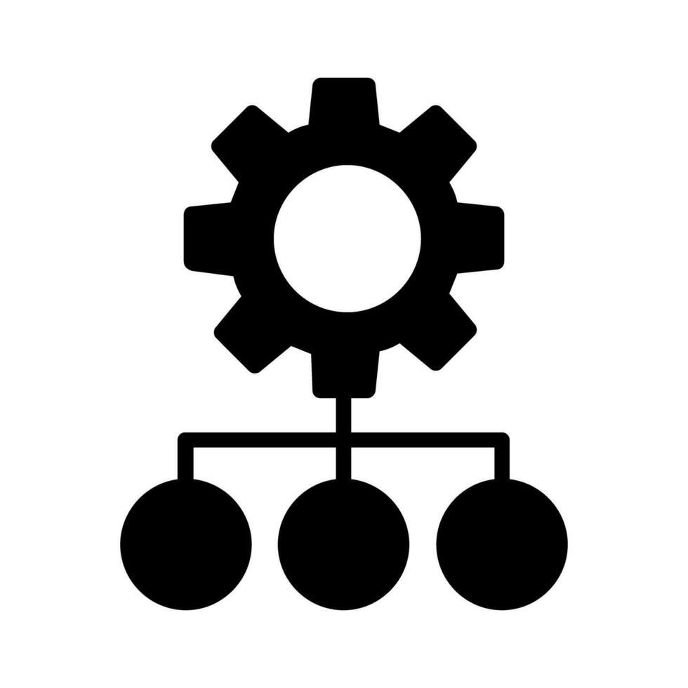 Function settings icon vector set. editable illustration sign collection. automated system symbol.