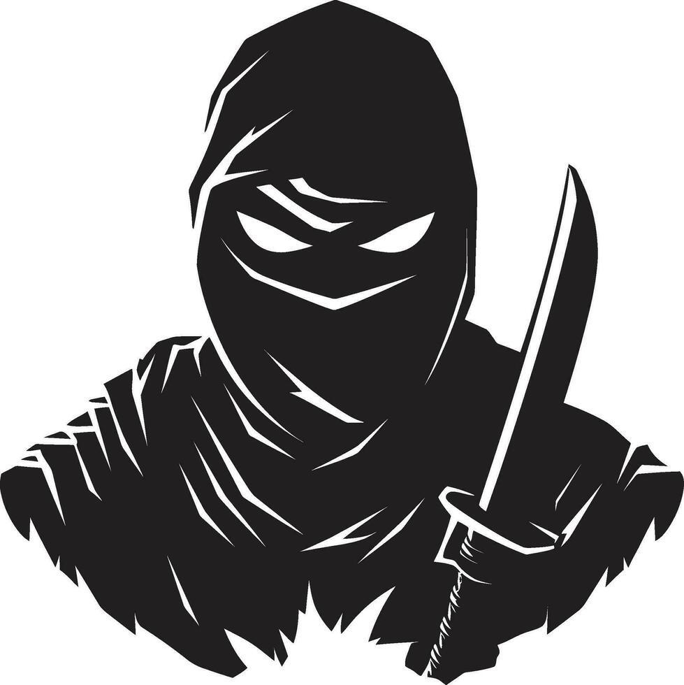 From Pixels to Perfection Ninja Vector Art Slicing through Pixels Ninja Vector Illustration