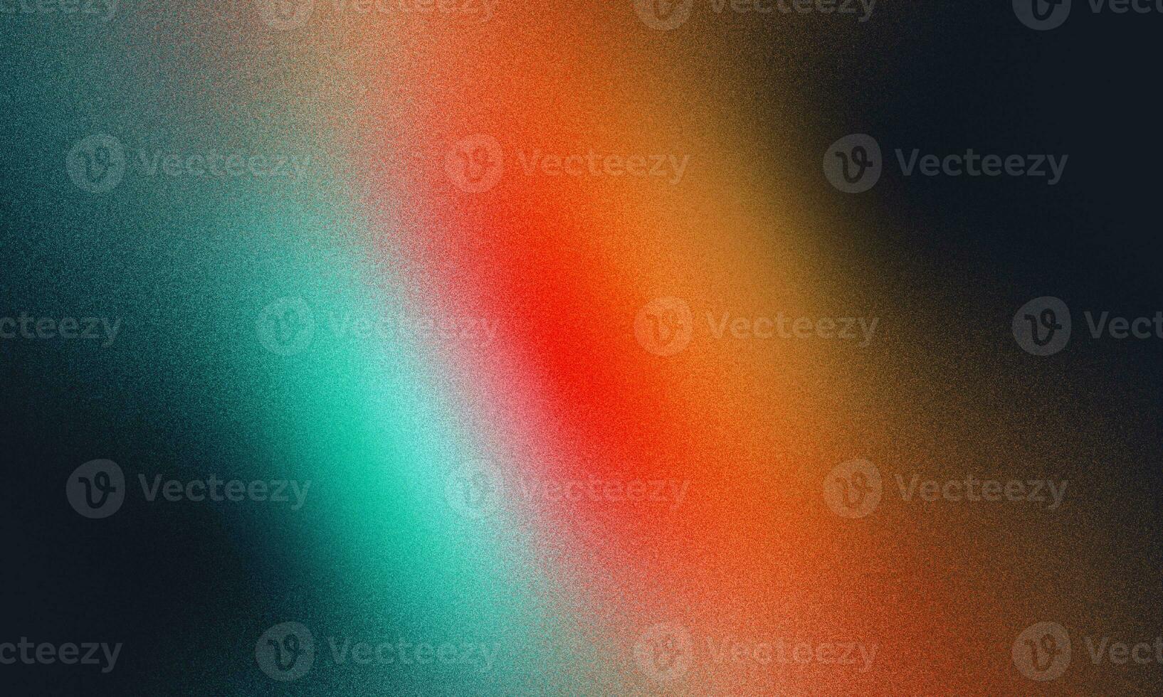 Abstract color gradient film grain texture background, gradient texture for web banner and hot sale, blurred orange purple red blue gray white free forms on black, noise texture effect warm tone photo