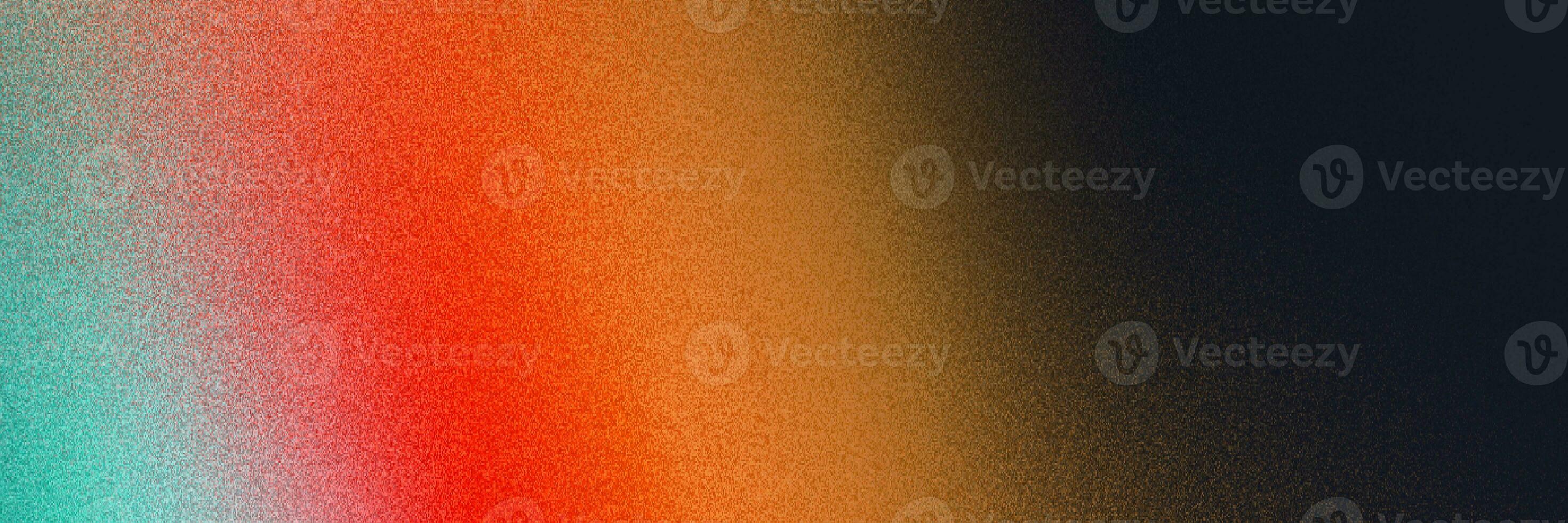 Abstract color gradient film grain texture background, gradient texture for web banner and hot sale, blurred orange purple red blue gray white free forms on black, noise texture effect warm tone photo