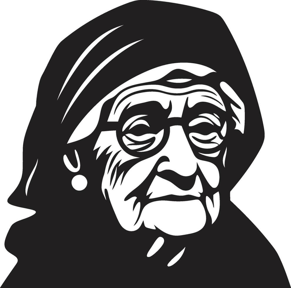 Vintage Vectors Portraits of Old Women The Art of Age Old Womens Vector Expressions