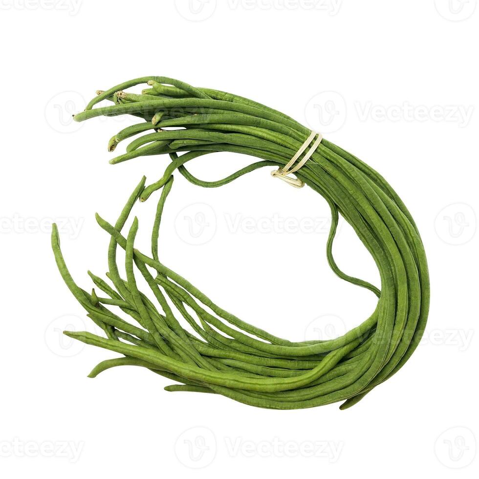 long beans on a white background photo